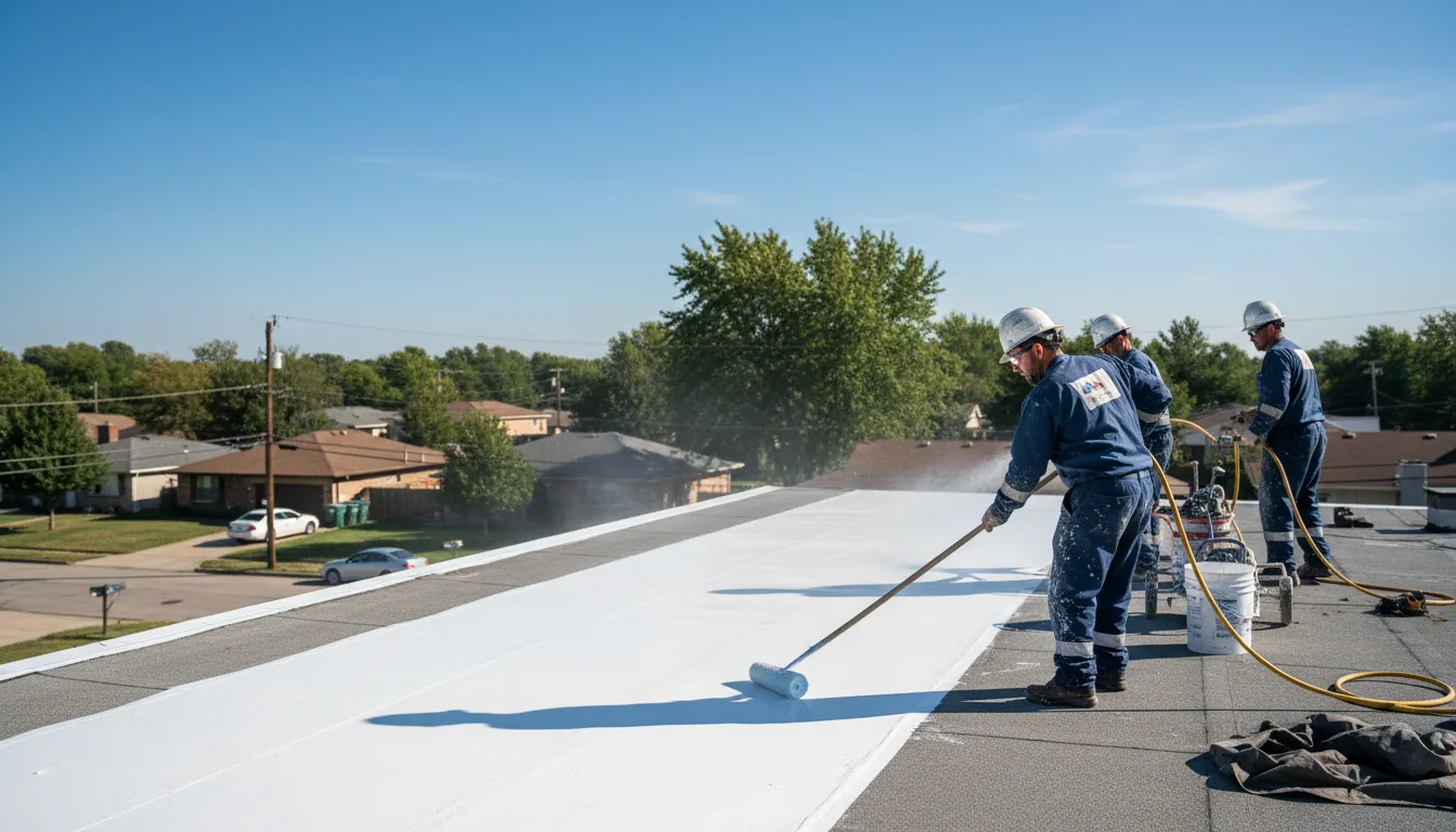 Commercial roof coating in Howell, MI near me